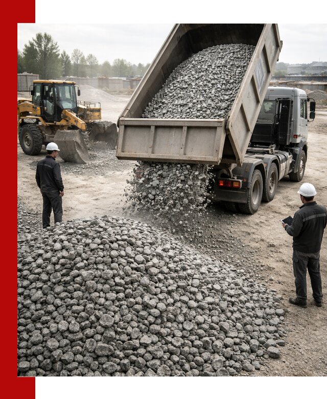 Доставка гранитного щебня фракции 20-40 в Алейске