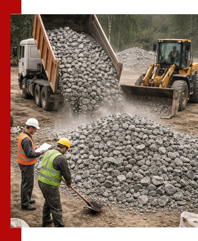 Гранитный щебень фракция 70-150 доставка в Алейске