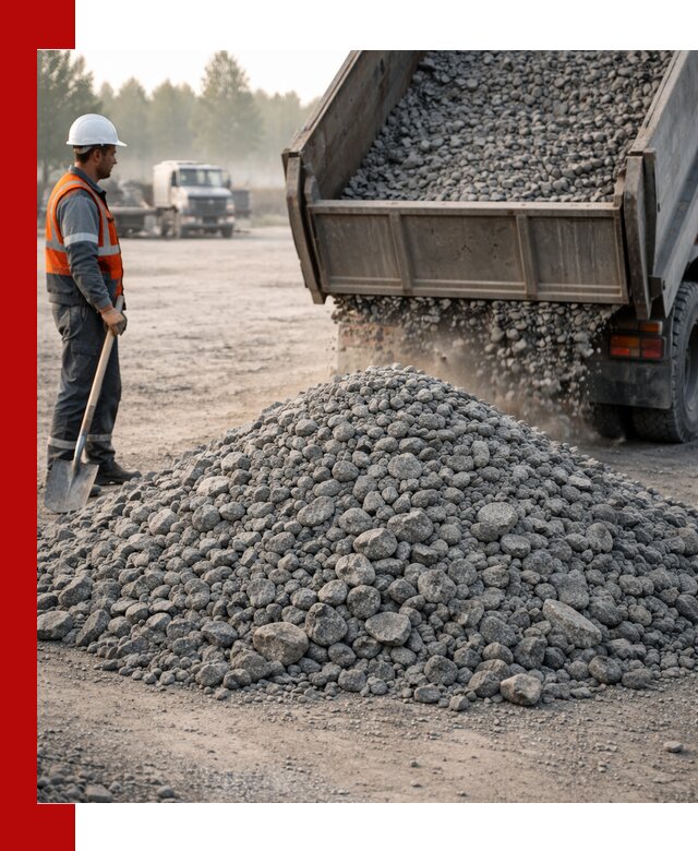 Гранитный щебень фракции 100–201 для строительства в Алейске