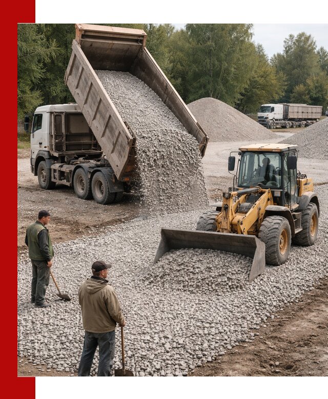 Купить гравийный щебень фракция 20-40 в Алейске с доставкой