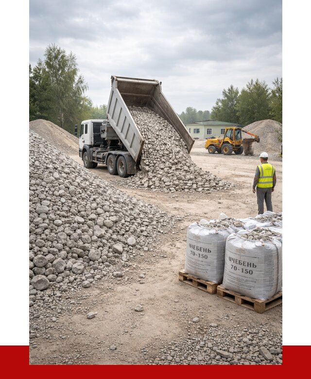 Известняковый щебень фракция 70-150 в Алейске от 1289 р. | ПРОНЕРУДЛук