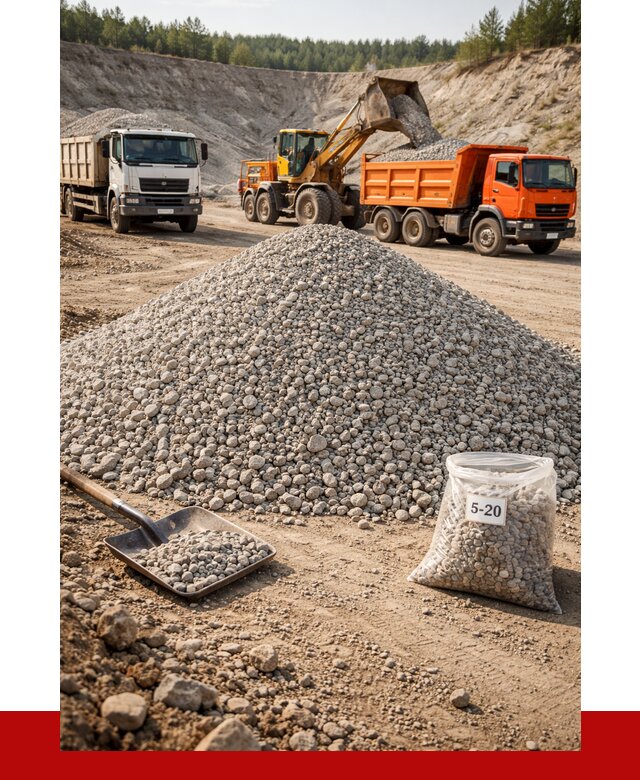 Доломитовый щебень фр. 5-20 в Алейске от 4331 р. | ПРОНЕРУДЛук