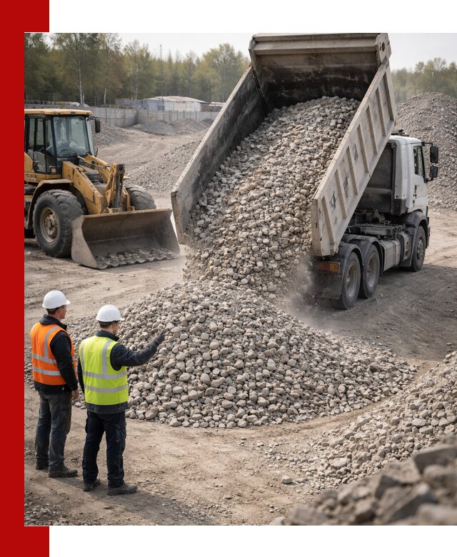 Вторичный щебень фракция 40–70 доставка в Алейске