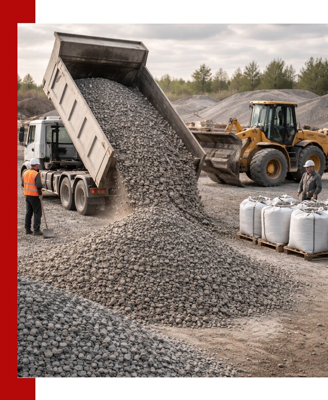 Бетонный щебень фракция 5–20 с доставкой в Алейске