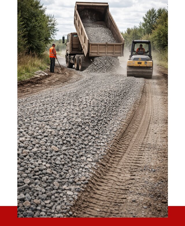 Щебень для отсыпки дороги в Алейске от 2784 р. ПРОНЕРУДЛук