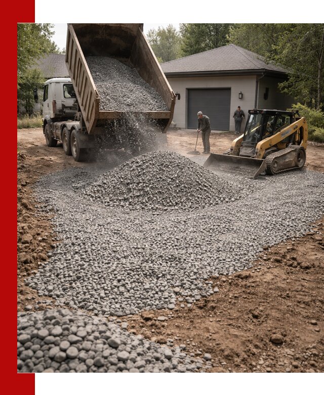 Щебень для парковки в Алейске: доставка и укладка качественного материала
