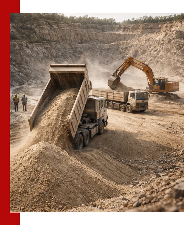 Карьерный песок навалом с доставкой в Алейске