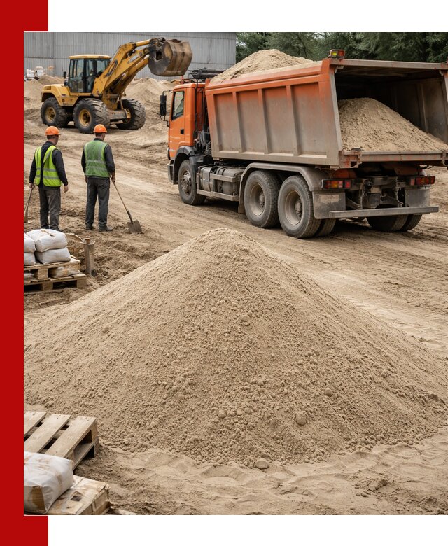 Доставка и продажа мытого речного песка в Алейске