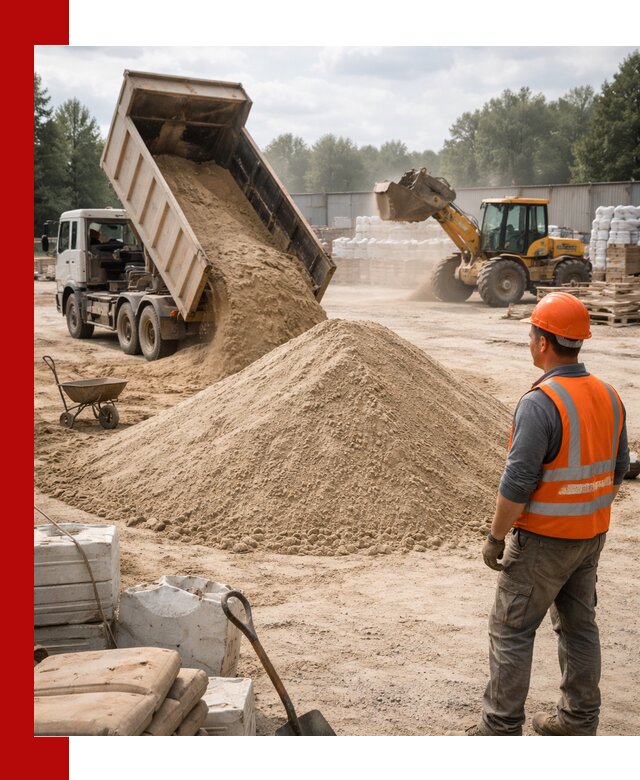 Доставка строительного песка с самосвалом в Алейске