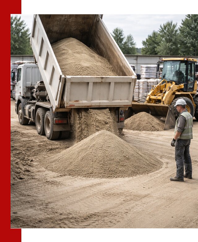 Поставка и доставка песка для бетона в Алейске