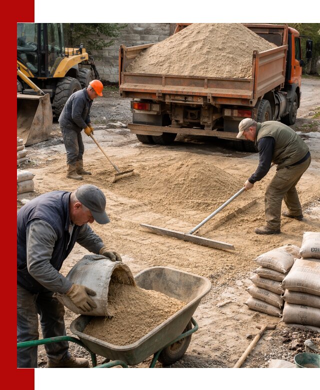 Поставка песка для стяжки в Алейске с быстрой доставкой