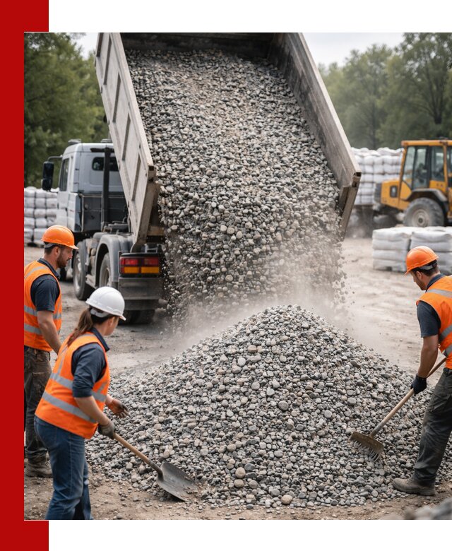 Доставка гравия и камня в Алейске оптом и в розницу