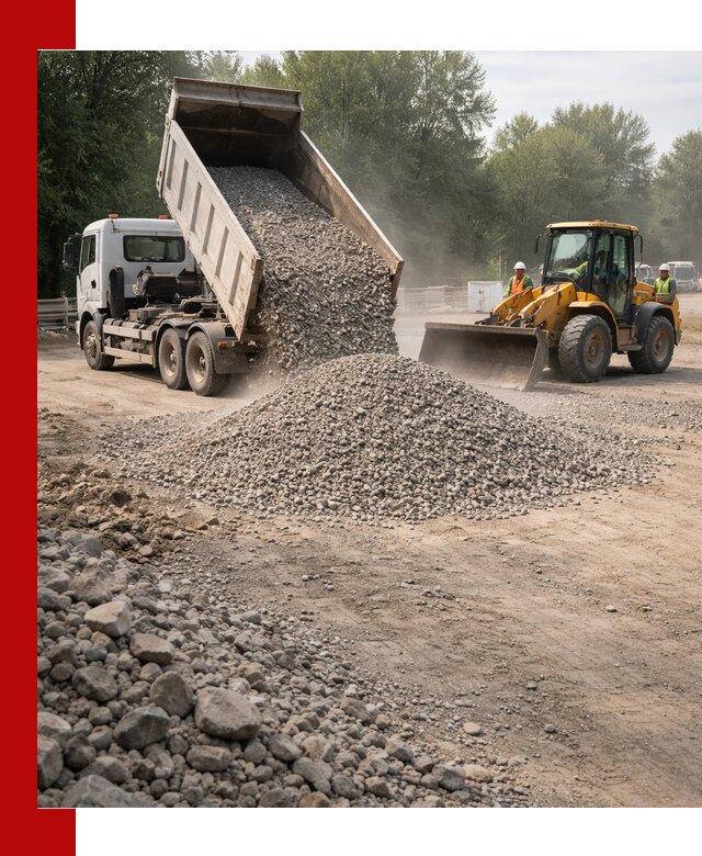 Гравий фракция 5–20 доставка в Алейске оптом и в розницу