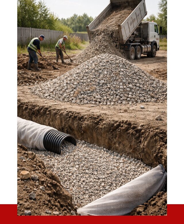 Гравий для дренажа в Алейске от 2268 р., доставка ПРОНЕРУДЛук