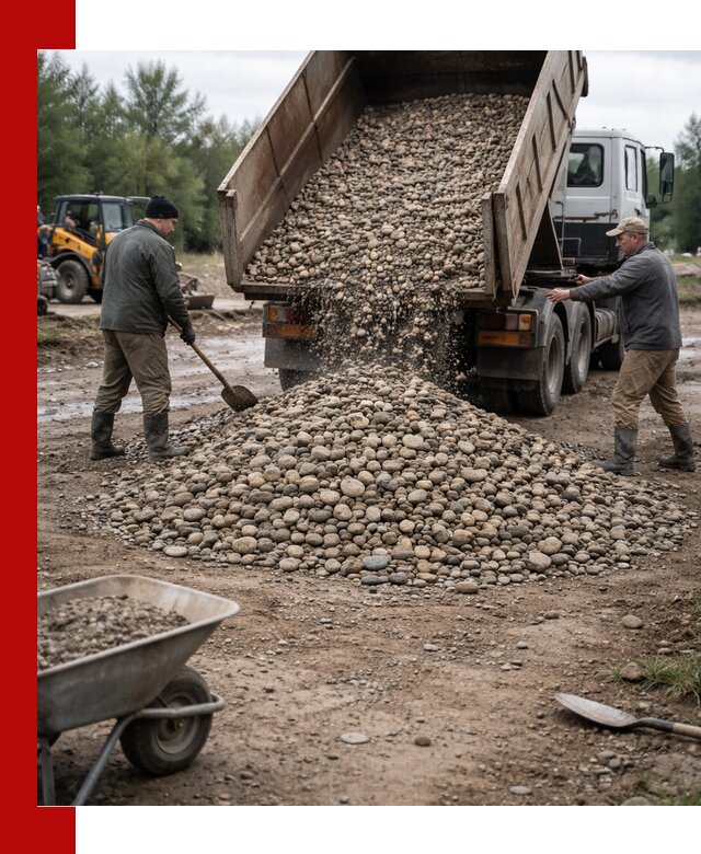 Доставка гальки речной оптом и в розницу в Алейске