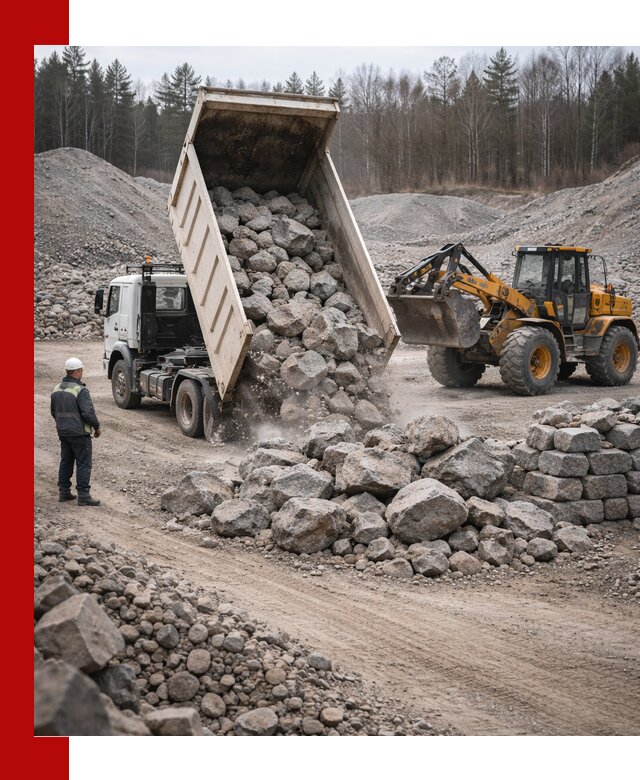 Доставка и продажа бутового гранитного камня в Алейске