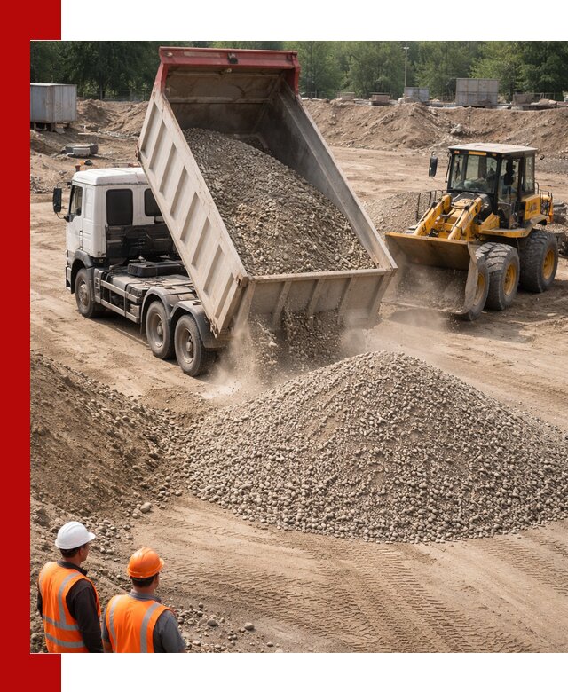 Щебень с песком (ЩГПС С2) с доставкой в Алейске