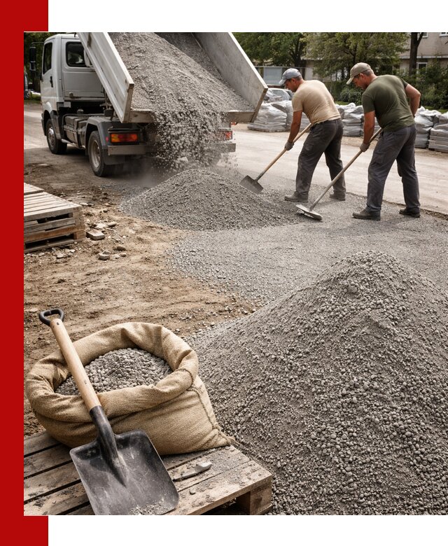 Отсев для тротуарной плитки в Алейске — доставка и укладка