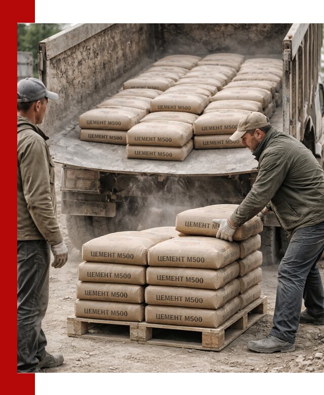 Цемент М500 с доставкой самосвалом в Алейске