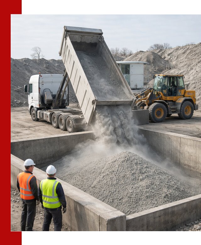 Доставка цемента навалом в Алейске крупными партиями