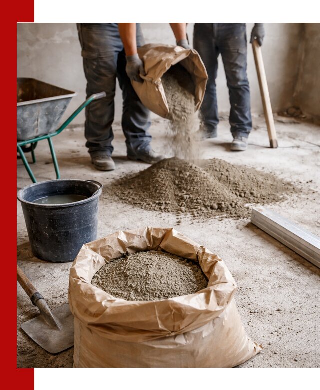 Доставка сухой смеси для стяжки в Алейске