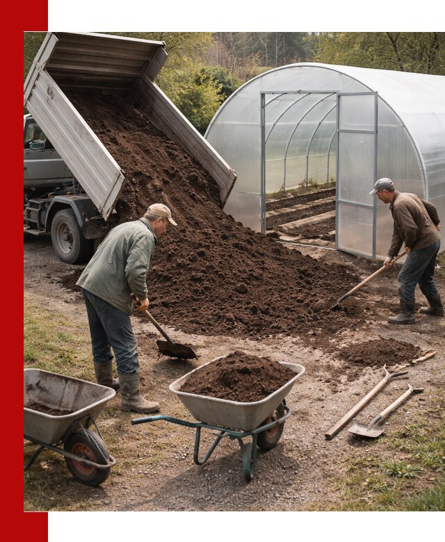Грунт для теплицы с доставкой в Алейске — плодородный субстрат под растения