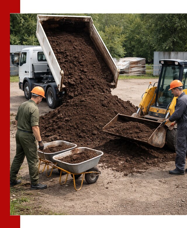 Доставка торфо-земляной смеси в Алейске для огорода и ландшафта