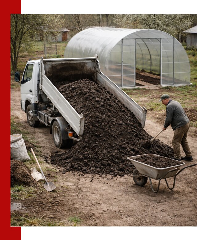 Чернозем для теплицы с доставкой в Алейске
