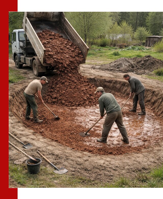 Купить качественную глину для пруда в Алейске