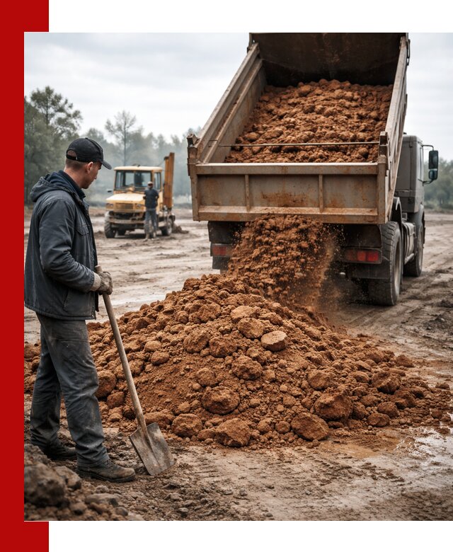 Глина для засыпки в Алейске с доставкой самосвалами