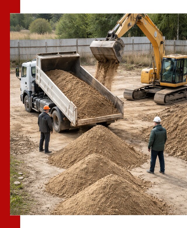 Доставка супеси вагонными и автопартиями в Алейске