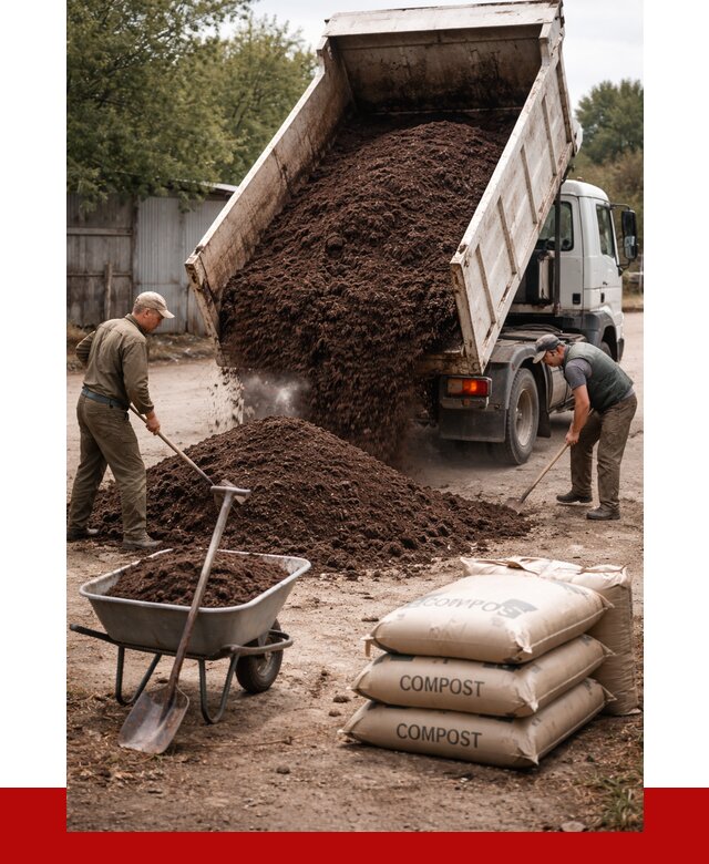 Купить компост в Алейске от 4331 р. за куб с доставкой | ПРОНЕРУДЛук