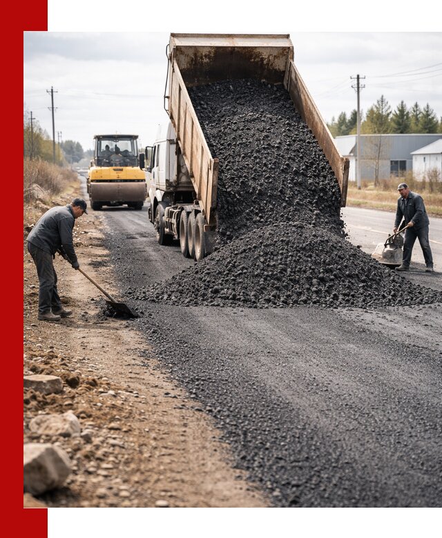 Асфальтовая крошка для дорог в Алейске — поставка и доставка