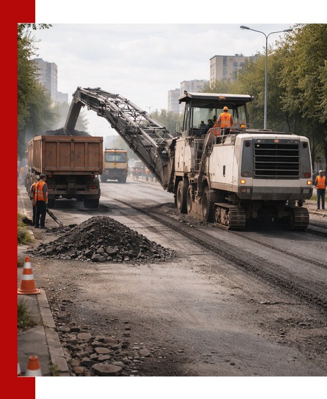 Фрезерованный асфальт в Алейске — удаление и вывоз старого покрытия
