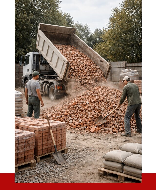 Бой кирпича в Алейске с доставкой от 4331 руб/куб | ПРОНЕРУДЛук