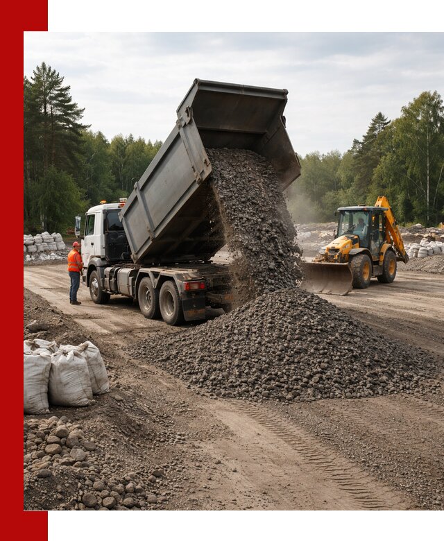 Доставка дробленого асфальта в Алейске для дорожных работ
