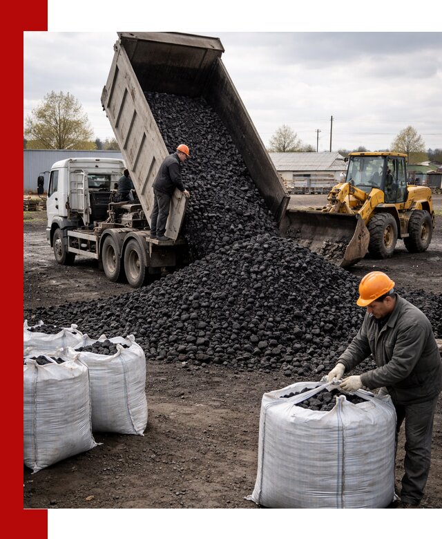 Доставка каменного угля в Алейске оптом и в розницу