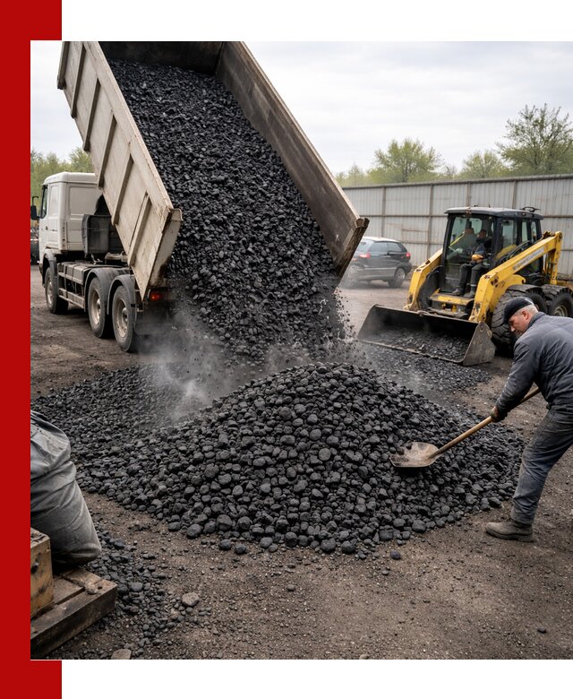 Доставка угля орех в Алейске оптом и в розницу