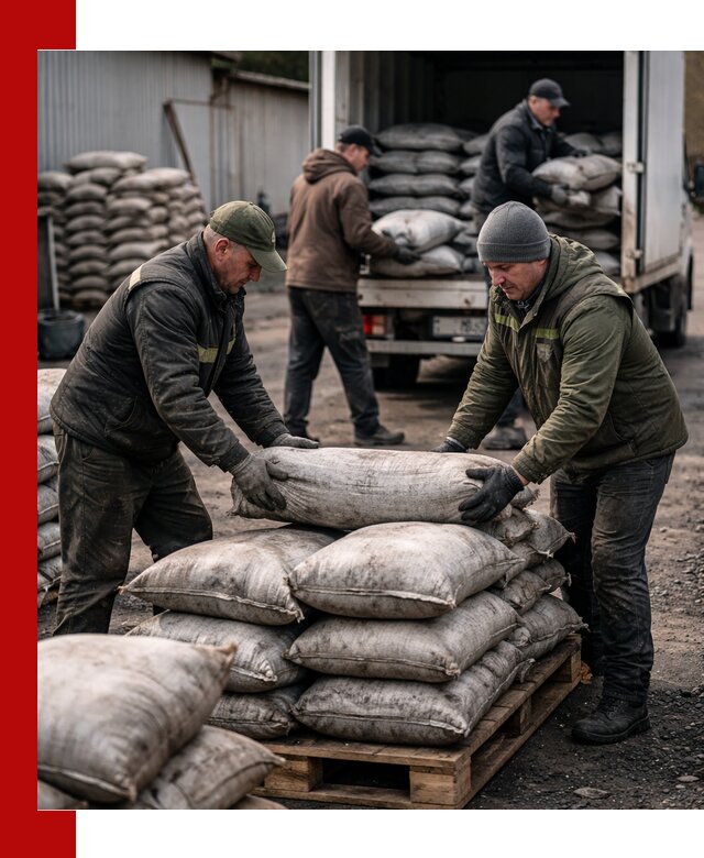 Доставка угля в мешках по выгодным ценам в Алейске