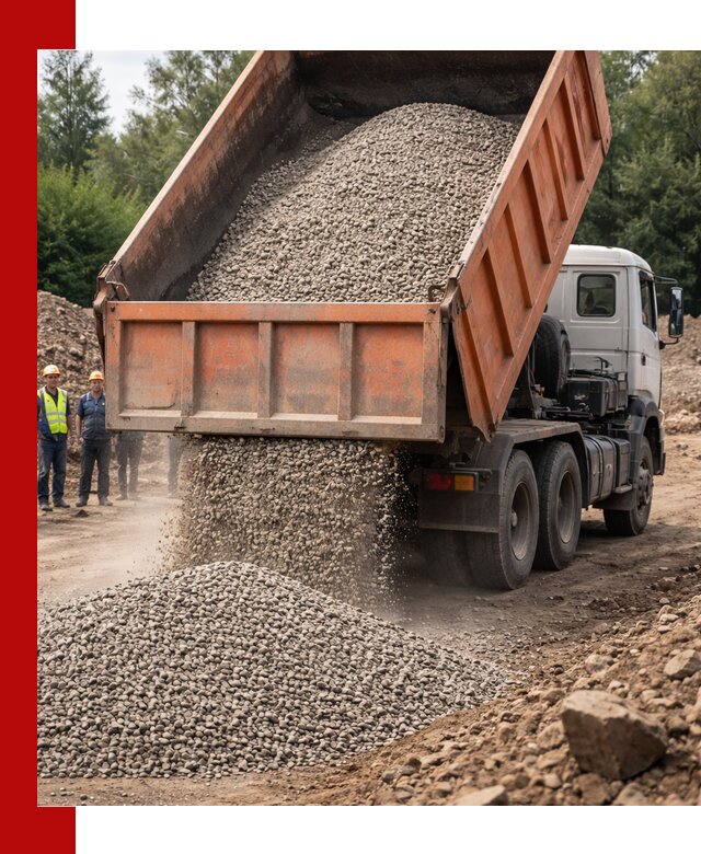 Доставка сыпучих материалов самосвалом в Алейске быстро и надежно