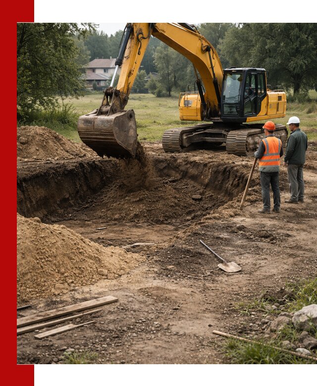 Рытье котлована под фундамент в Алейске (быстро и недорого)