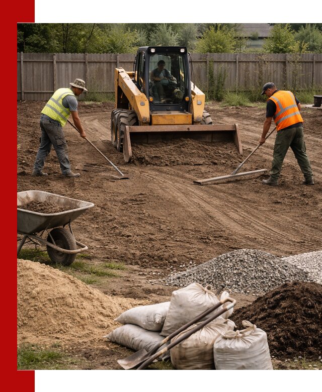Выравнивание участка под строительство и благоустройство в Алейске